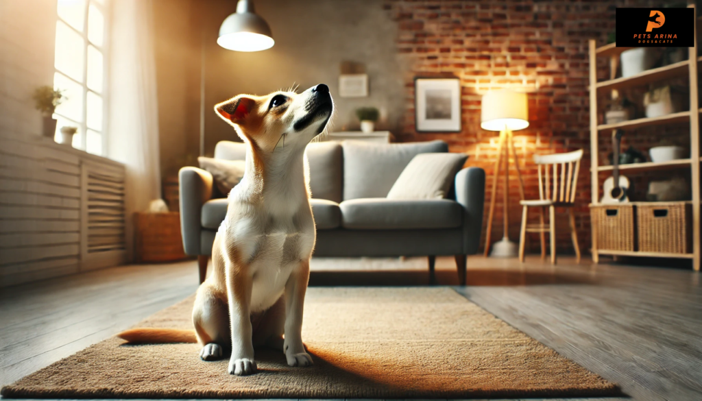 Dog Keeps Looking up at The Ceiling And Sniffing