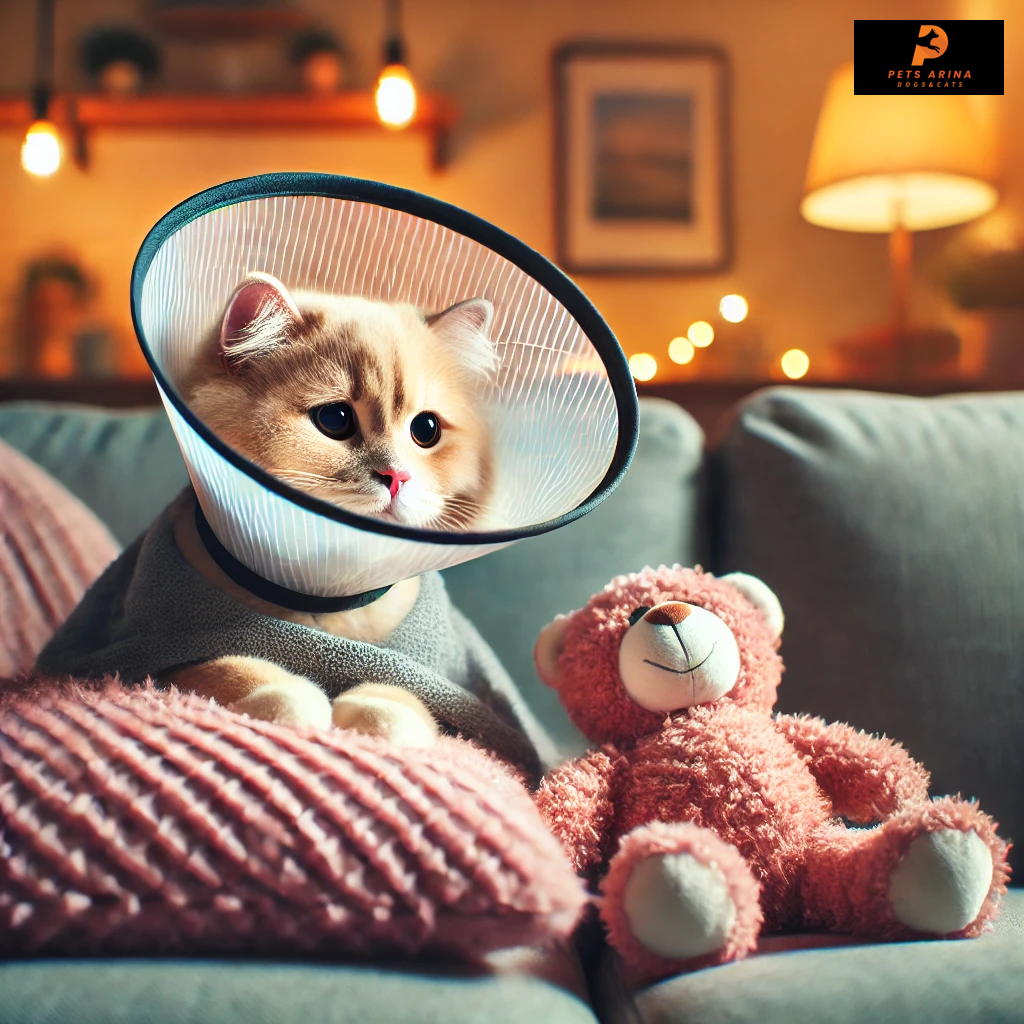 How to Cheer Up A Cat With A Cone